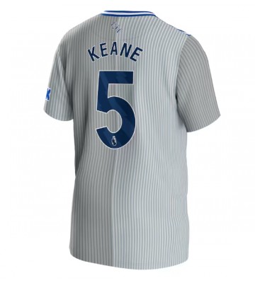 Everton Michael Keane #5 Tredje trøje 2023-24 Kort ærmer